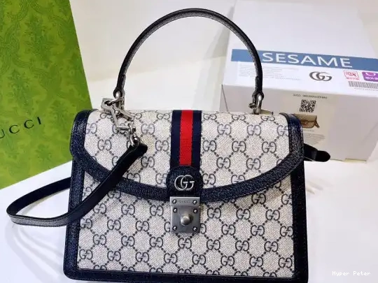 Hyper Peter handle bag with top small Web Ophidia GUCCI 0526